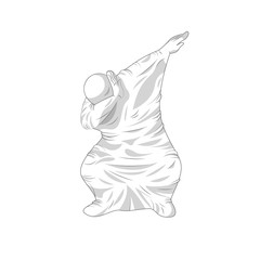 ghost specter character dancing dab step