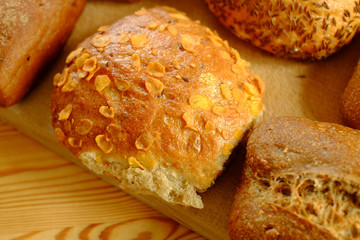 Leckeres Brötchen zum Frühstück