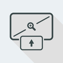 Put in and enlarge image on window box