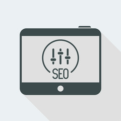 Fototapeta premium Seo settings on tablet