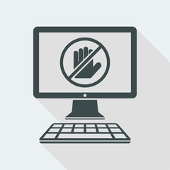 Forbidden access to computer