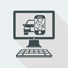 Automotive gps application icon