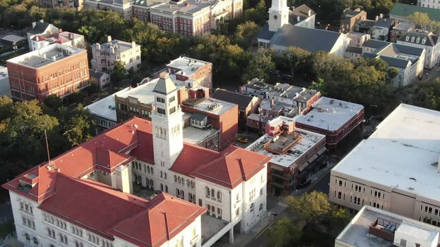 Aerial of Savannah, Georgia