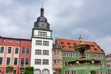 Obraz premium Das Neue Rathaus in Rudolstadt, Thüringen, Deutschland