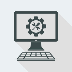 Computer assistance service icon