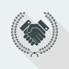 Obraz premium Official agreemet symbol icon