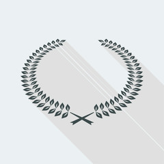 Elegant minimal laurel icon