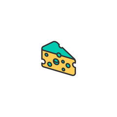 Cheese icon design. Gastronomy icon vector design