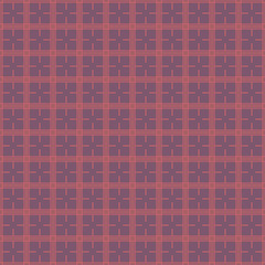 Vector seamless asian pattern with geometric elements