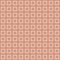 Vector seamless asian pattern with geometric elements
