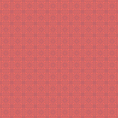 Vector seamless asian pattern with geometric elements