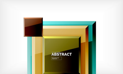 Square geometrical background