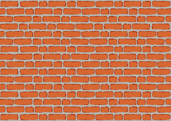Wall of red brick. Background for decoration
