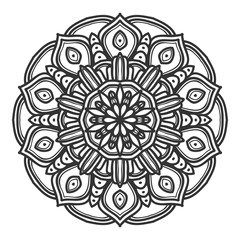 mandala flower illustration vector