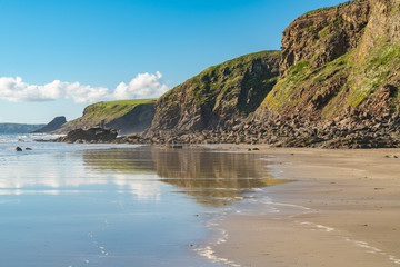 Beach at Druidston Haven near Haverfordwest in Pembrokeshire, Dyfed, Wales, UK