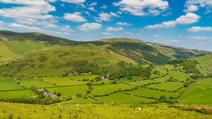 Obraz premium View from Panorama Walk across Corlan Fraith, near Aberdovey, Gwynedd, Wales, UK