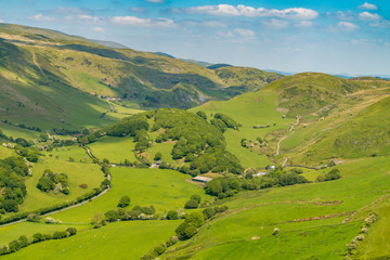 Obraz premium View from Panorama Walk across Corlan Fraith, near Aberdovey, Gwynedd, Wales, UK