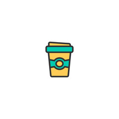 Coffee icon design. Gastronomy icon vector design