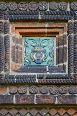 The tile of the Temple of the Beheading of John the Baptist in the city of Yaroslavl, Russia, created in the 17th century