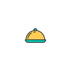 Dish icon design. Gastronomy icon vector design