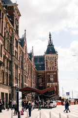 Fototapeta na wymiar Amsterdam train station