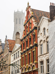 City street in Bruges
