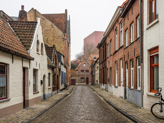 Fototapeta na wymiar City street in Bruges