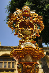 Heiligenfigur für katholische Prozession in Malta