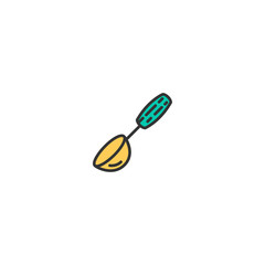 Ladle icon design. Gastronomy icon vector design