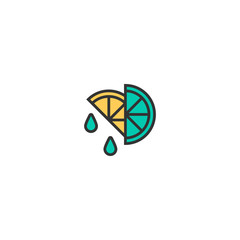 Lemon icon design. Gastronomy icon vector design