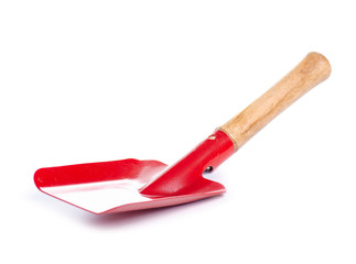 Garden shovel equipment on white background isolation