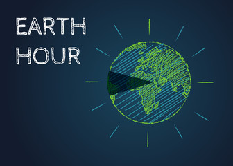 March Earth hour day.