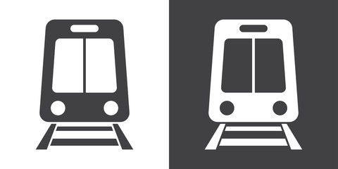 Train sign icon