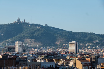 Naklejka premium Vue panoramique sur Barcelone