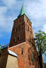 Fototapeta na wymiar The view of the historical center of Riga, Latvia