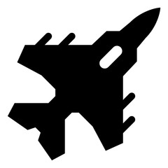 Fighter Jet Vector Icon