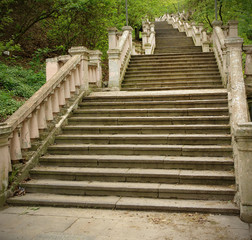 Stone stairs in the park