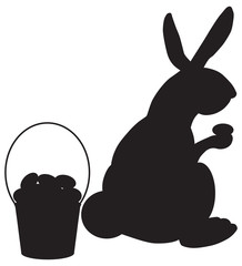 Easter Bunny Silhouette