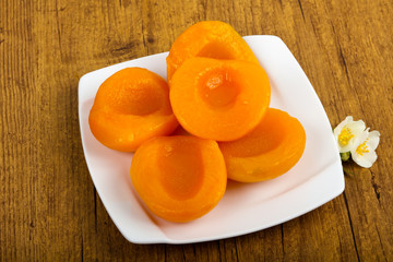 Canned peaches