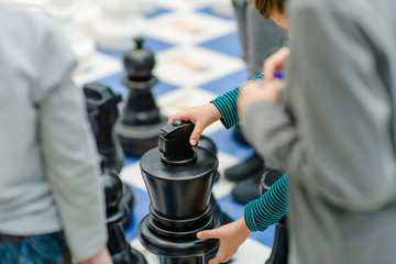 Children's chess tournament under the patronage of world champion Sergey Karyakina. Moscow. Russia