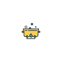 Fototapeta premium Stew icon design. Gastronomy icon vector design