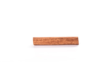 Cinnamon stick isolated on white background. Spice concept.