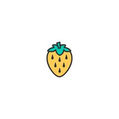 Strawberry icon design. Gastronomy icon vector design