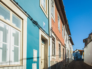 Fototapeta na wymiar old paved street in Coimbra, Portugal