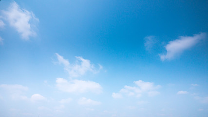 Clear and sunset sky in summer