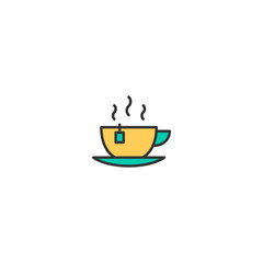 Tea icon design. Gastronomy icon vector design