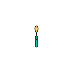 Teaspoon icon design. Gastronomy icon vector design