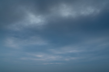 Cloudy sunset sky background