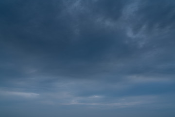 Cloudy sunset sky background