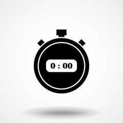 stopwatch timer start stop icon vector